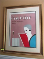 "La Couphe" French Art Poster: Signed