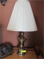 Pair of Bedside Lamps: Brass, "Touch" Style,