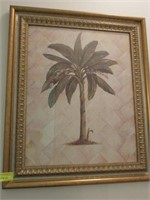 Three Pcs.: Decorator Print - Palm Tree,