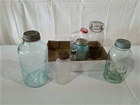 Horlick's Racine jars, canning jars and bottles