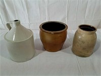 3 pieces vintage stoneware