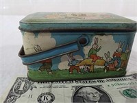 Vintage candy tin Peter Rabbit