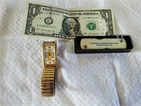 Men's Citizen watch and advertising pocket knife