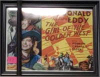 A GIRL OF THE GOLDEN WEST PRINT