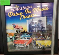 THE AMERICAN DRIVE IN MOVIE THEATER PRINT
