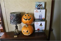 Small Antler Lamp, Party Bulbs and Halloween