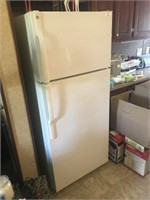 White GE Refrigerator