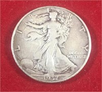 1937 Walking Liberty Half Dollar VF