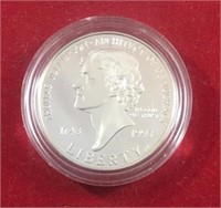 1993 Thomas Jefferson Silver Dollar