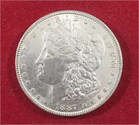 1887 Morgan Dollar Unc.
