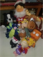 Large lot of misc. plushies