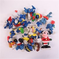 Bag of Smurfs - Vintage (with a M. Mouse)