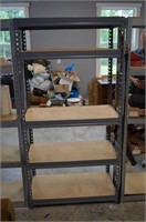 Metal shelf with 5 shelves