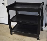 Factory black painted baby changing table