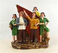 Revolution Chinese Porcelain Figure Group