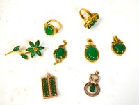 Eight Pcs of Custom Jewelry