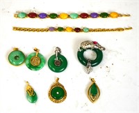 Nine Pcs of Custom Jewelry