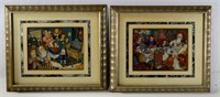 Two Framed Jewish Lithography Arthur Szyk