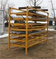 Steel Rack, 131"x 99"x 52", (7) Shelves