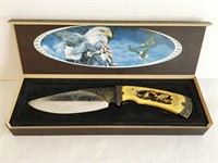 Boxed Knife with Carved Handle