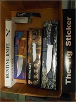 Box Lot of Hunting Knives Assorted Sizes