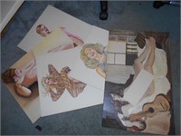 Very Large Lot of Original Erotic, and Nude Art