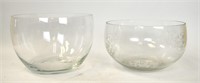 Two Tiffany & Co. Glass Bowls