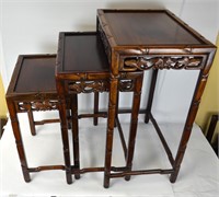 Chinese Three Stack  Hardwood Side Stands
