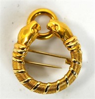 Cartier Double Panther Pin Dated 1990