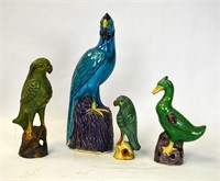 Four Chinese Porcelain Figure of Birds