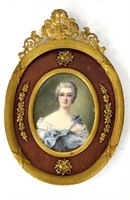 Oval Framed Miniature of Lady