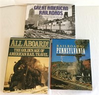 3 Railroad Coffee Table Books