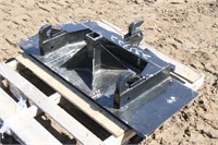 Skid Steer 3-PT Quick Hitch Plate w/Receiver Hitch