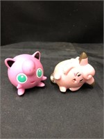 Lot 2 Pokemon Pink JigglyPuffs & Clafairy Spinner