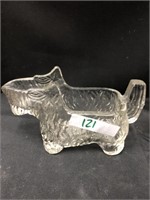 Pressed Glass Scottish Terrier Dog Candy Dish or