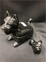Dog Black Scottish Terrier Candy Holder Mini