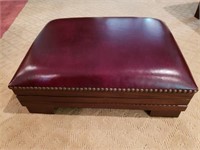 Adjustable Leather Footstool