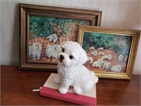 Pair of H.W. Scott Painting, Figurine and Book