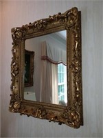 Antique  Ornately Framed Mirror