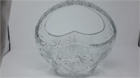 Vintage Cut Crystal Bowl With Handle