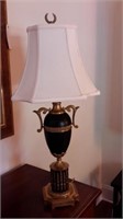 Black and Brass Urn Shaped Lamp