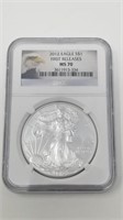 2012 American Eagle Silver Dollar MS-70