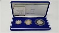 2003 Silver Proof Piedfort 3-Coin Collection
