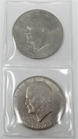 1972 & 1976 Bicentennial Eisenhower Dollars