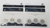 (Two) 2010 Hot Springs Three-Coin Sets
