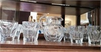 Baccarat Crystal Small Pitcher & Rocks Glasses