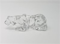 Baccarat Crystal Tiger Figurine