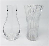 Baccarat Crystal Bud Vases (2)