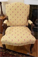 Antique French Open-Arm Chair
