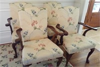Queen Anne Arm Chairs (4)